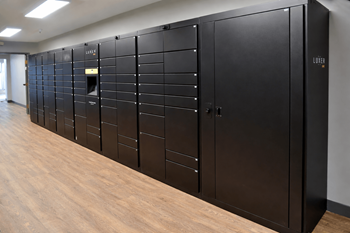 Regency park smart package lockers by luxer